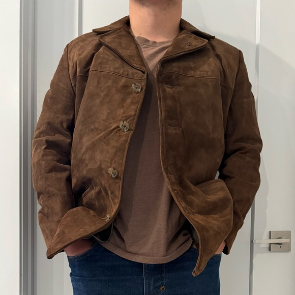 Suede Coat with Fleece Lining (Tall) - Picture 6 of 15